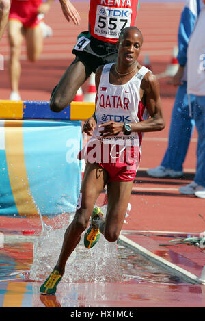 SAIF SAAEED SHAHEEN 3000 METRES STEEPLECHASE OLYMPIC STADIUM HELSINKI FINLAND 07 August 2005 Stock Photo