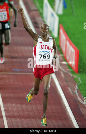 SAIF SAAEED SHAHEEN 3000 METRES STEEPLECHASE OLYMPIC STADIUM HELSINKI FINLAND 09 August 2005 Stock Photo