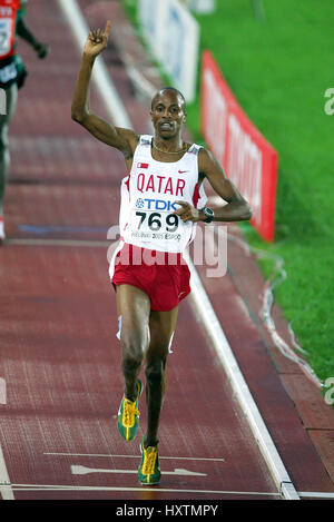 SAIF SAAEED SHAHEEN 3000 METRES STEEPLECHASE OLYMPIC STADIUM HELSINKI FINLAND 09 August 2005 Stock Photo