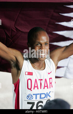 SAIF SAAEED SHAHEEN 3000 METRES STEEPLECHASE OLYMPIC STADIUM HELSINKI FINLAND 09 August 2005 Stock Photo