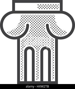 Ancient columns icon Stock Vector