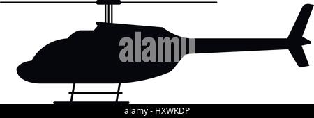 Helicopter icon illustrated on a white background in vector Stock Vector