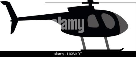 Helicopter icon illustrated on a white background in vector Stock Vector
