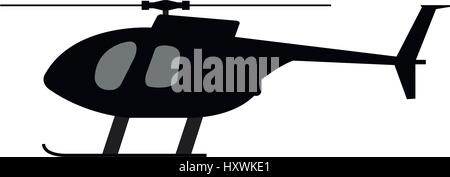 Helicopter icon illustrated on a white background in vector Stock Vector