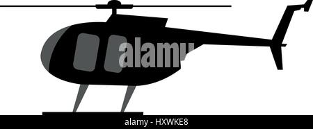 Helicopter icon illustrated on a white background in vector Stock Vector