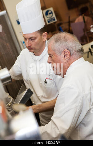 Albert Roux at Grimsby Institute Stock Photo