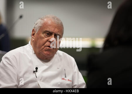 Albert Roux at Grimsby Institute Stock Photo