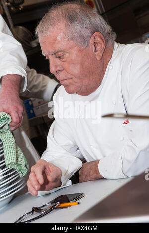 Albert Roux at Grimsby Institute Stock Photo