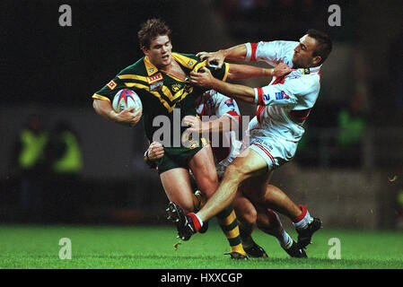 MATTHEW GIDLEY NAYLOR & HOWARD ENGLAND V AUSTRALIA LONDON TWICKENHAM 28 October 2000 Stock Photo