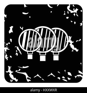 Disc reflectors icon, grunge style Stock Vector