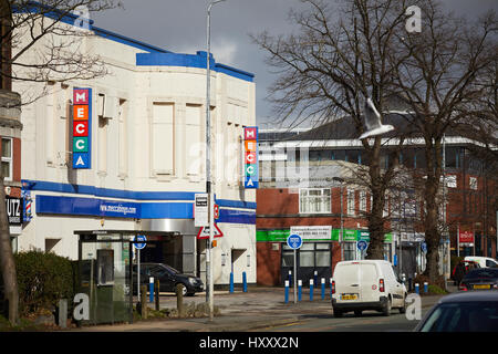 Mecca Bingo art deco building on Washway Road A56 main route through Sale in  Manchester, England,UK Stock Photo