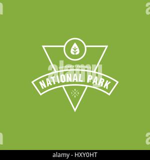 Vintage Retro Wildlife and outdoor lifestyle design illustration Stock Vector