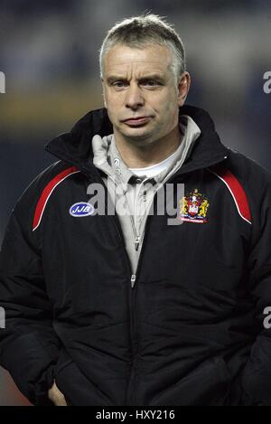 BRIAN NOBLE WIGAN WARRIORS COACH KC STADIUM HULL ENGLAND 23 March 2007 Stock Photo