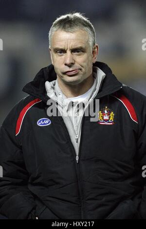 BRIAN NOBLE WIGAN WARRIORS COACH KC STADIUM HULL ENGLAND 23 March 2007 Stock Photo