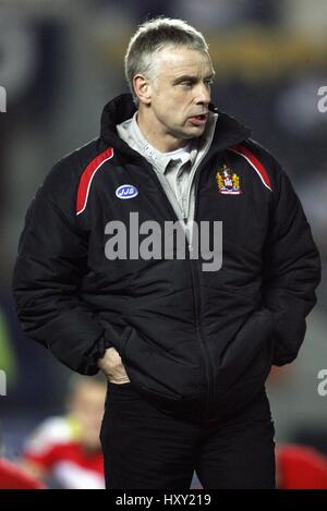 BRIAN NOBLE WIGAN WARRIORS COACH KC STADIUM HULL ENGLAND 23 March 2007 Stock Photo