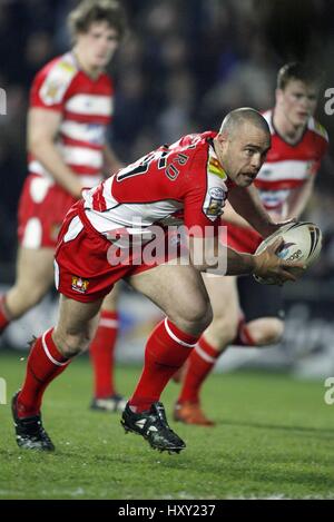 SHANE MILLARD WIGAN WARRIORS RLFC KC STADIUM HULL ENGLAND 23 March 2007 Stock Photo