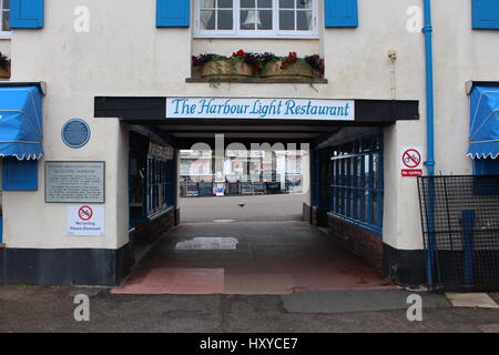 Places to eat on the coast in Paignton, Devon, UK. Stock Photo