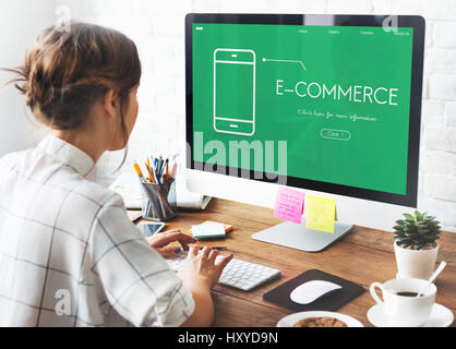 Technology App Development Wireless E-commerce Stock Photo