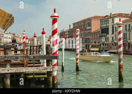Spring day on Grand Canal in Venice. Stock Photo