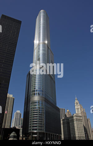 Trump Tower before its sign was in place. Stock Photo