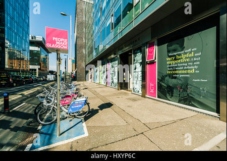Argyle Street in Glasgow on a Sunny Day Stock Photo