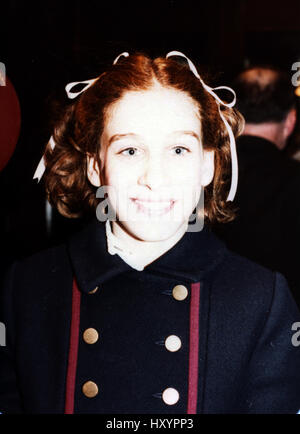 Sarah Jessica Parker ( ANNIE) at Sardi's Restaurant  New York City. October 1979 © RTMcbride / MediaPunch Stock Photo