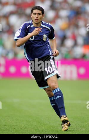 JUAN RIQUELME ARGENTINA & VILLARREAL WORLD CUP BERLIN GERMANY 30 June 2006 Stock Photo