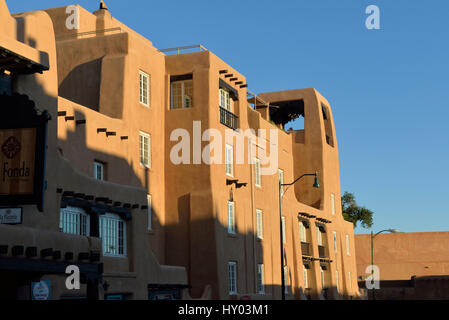 Historic La Fonda Hotel, Santa Fe, New Mexico USA Stock Photo - Alamy
