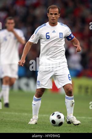 ANGELOS BASINAS GREECE & MALLORCA EM STADION SALZBURG AUSTRIA 14 June 2008 Stock Photo