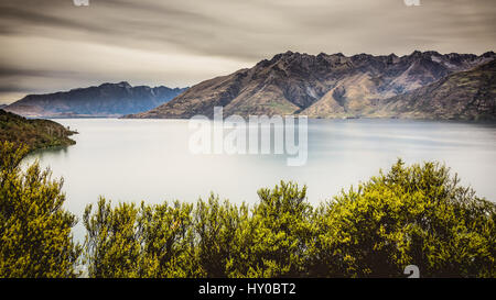 Lake Wakatipu, New Zealand Stock Photo