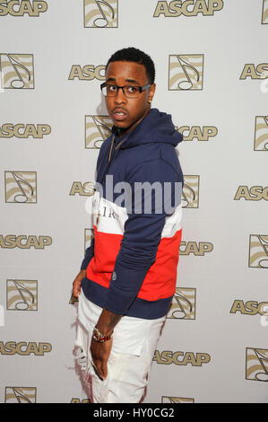 Jeremih attends the ASCAP Rhythm and Soul Awards at the Beverly Wilshire Hotel on June 25th, 2015 in Beverly Hills, California. Stock Photo