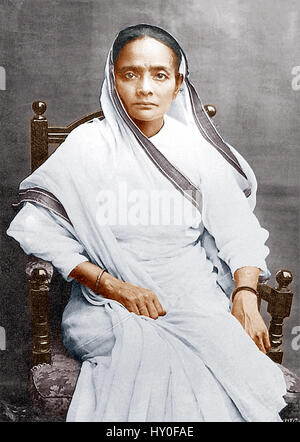 Mahatma gandhi wife, kasturba gandhi, india, asia, 1915 Stock Photo