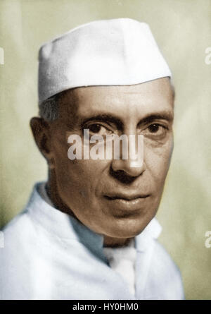 Indian first Prime Minister, Jawaharlal Nehru, India, Asia, 1948 Stock Photo