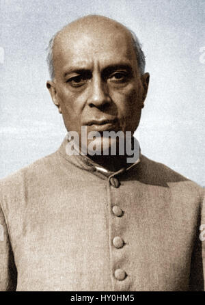 Jawaharlal Nehru. Portrait of the first prime minister of India ...