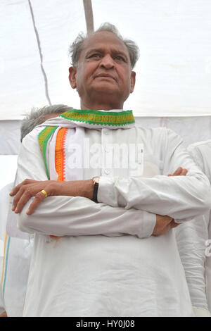 Former chief minister of rajasthan, ashok gehlot, india, asia Stock Photo