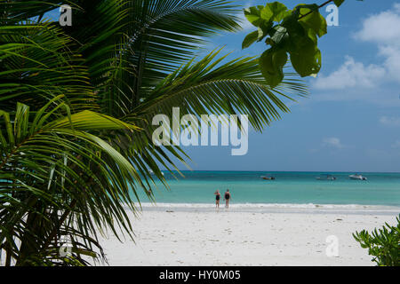 Seychelles, Praslin. Cote D'Or, one of the most beautiful beaches on the island. Stock Photo