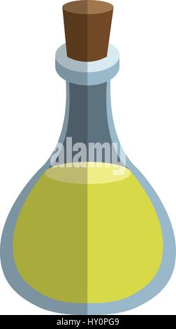 olive bottle icon over white background. colorful design. vector illustration Stock Vector