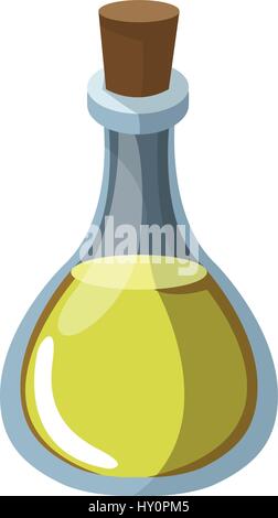 olive bottle icon over white background. colorful design. vector illustration Stock Vector