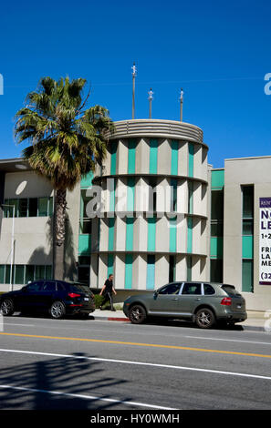Former headquarters of Hanna Barbera animation studios is now an apartment building in Studio City, CA Stock Photo