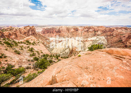 Upheaval dome crater in Canyonlands in Utah Stock Photo