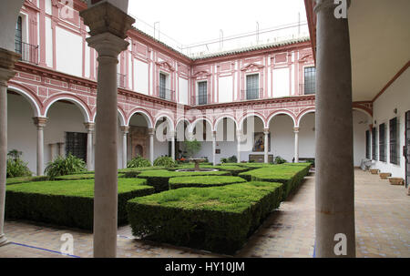 garden of the museum of fine arts in sevile spain Stock Photo