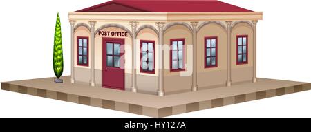 Post office in 3D design illustration Stock Vector
