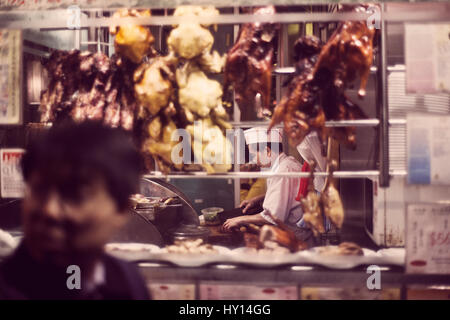 Street Food in Hong Kong, China. Stock Photo