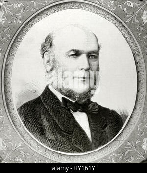 Jules Grevy (1807-1891). President of the French Third Republic. Portrait. Engraving. 'La Ilustracion Espanola y Americana', 1879. Stock Photo