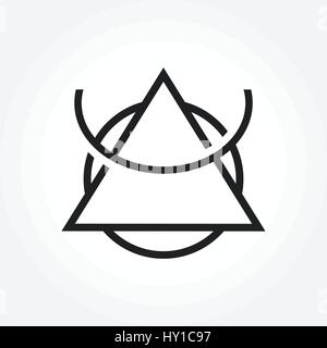 Abstract Triangle Symbol, vector illustration Stock Vector