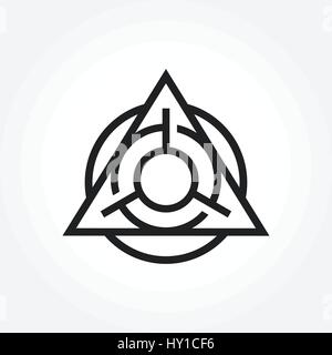 Abstract Triangle Symbol, vector illustration Stock Vector