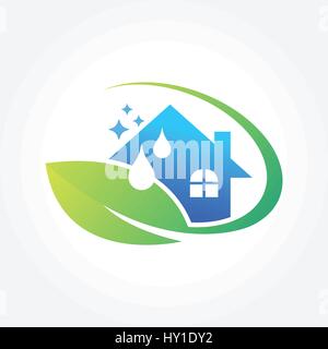 Home Cleaning. Cleaning Service. Building Cleaning, vector illustration Stock Vector