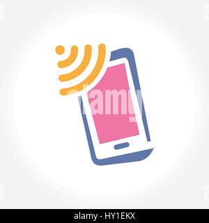 Smartphone apps, mobile development concept, vector illustration Stock Vector