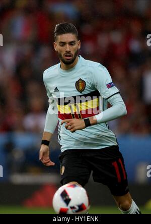 YANNICK CARRASCO WALES V BELGIUM STADE PIERRE-MAUROY LILLE FRANCE 01 July 2016 Stock Photo