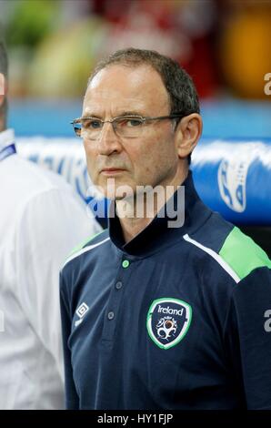 Republic of Ireland manager Martin O'Neill after the final whistle ...